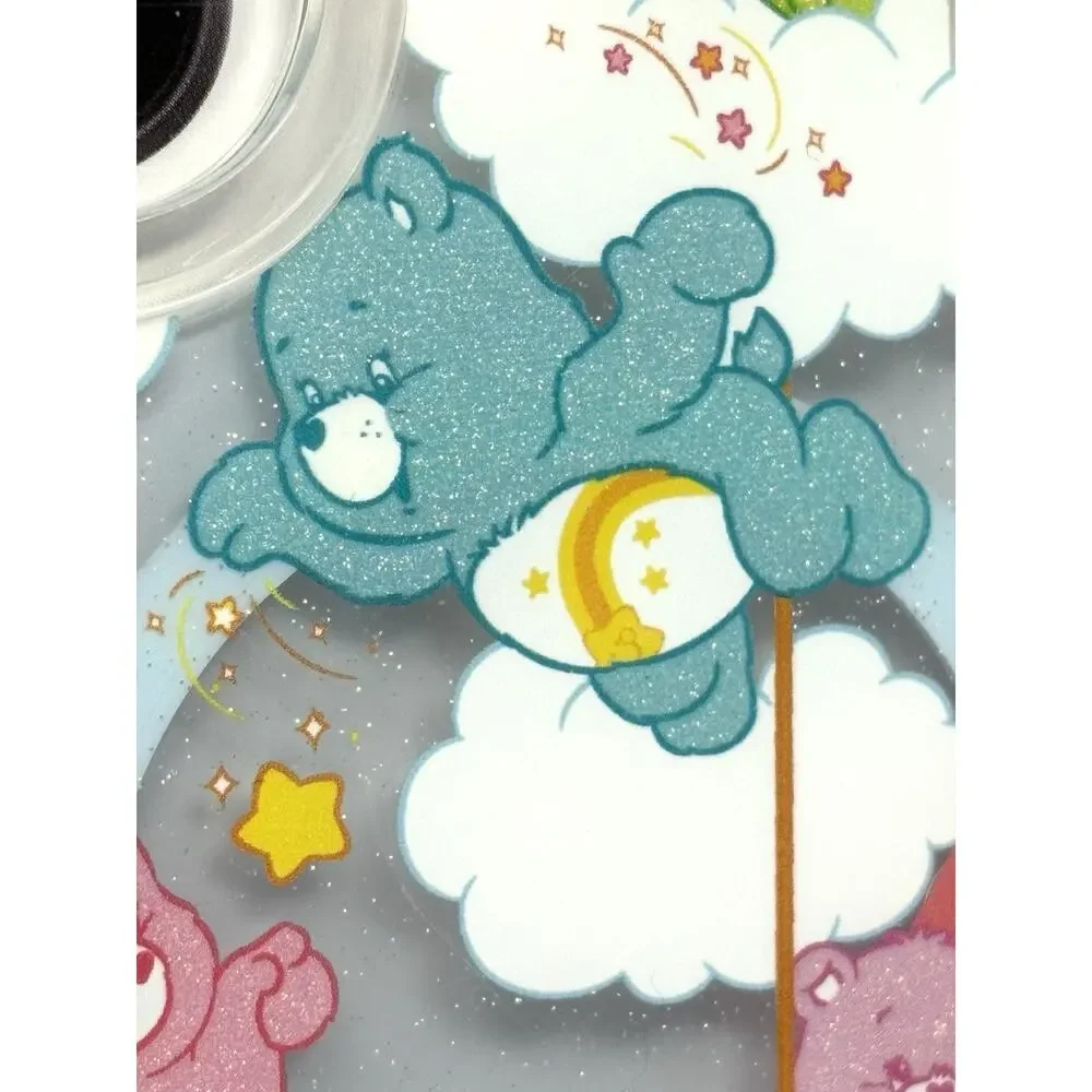 Care Bears Skinny Dip iPhone 16 Hard Case Cover Beaded Strap Glitter Shimmer